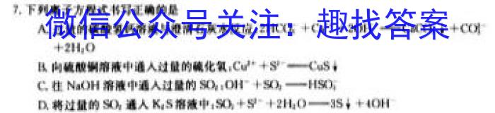 b山西省大同市2023年七年级新生学情监测化学