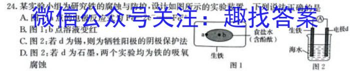 河南省2024届高三名校联考入学摸底考试(24-10C)化学