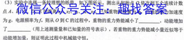 江苏省淮安市2023-2024学年度第一学期期初调研测试高二.物理