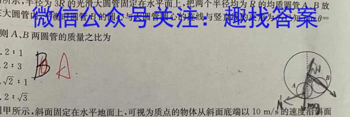 名思教育 2024年安徽省初中学业水平考试(题名卷)数学