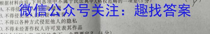 安徽省2023-2024学年高二上开学考检测卷语文