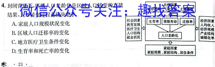 天一大联考2023-2024学年高三年级阶段性测试(一)&政治