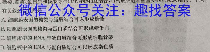 河南省新高中创新联盟TOP二十名校计划2024届高三2月联考生物学试题答案