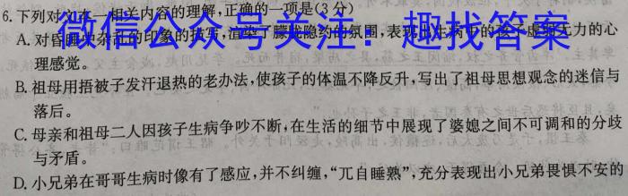 江苏省宿迁市2024-2025学年第一学期高一期中调研考试语文