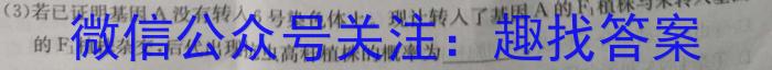 河北省2024届高三年级大数据应用调研联合测评(冲刺模拟卷)生物学试题答案