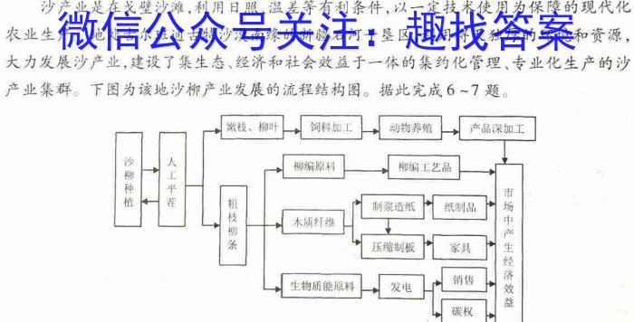 山西省2024届九年级阶段评估（一）【1LR】地理.