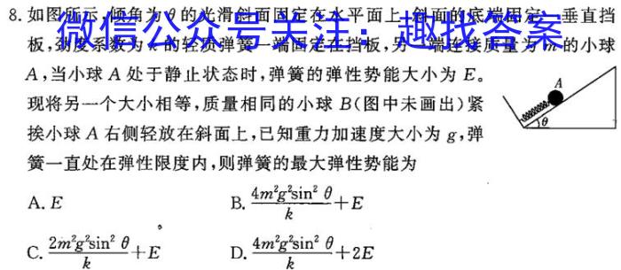 2024届高三试卷9月联考(糖果)物理.