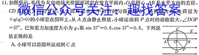 湖北省云学新高考联盟学校2023-2024学年高二上学期8月开学联考.物理