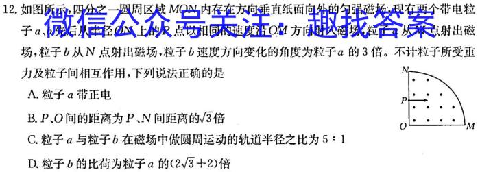 江西省2024届九年级阶段评估（一）【1LR】物理`