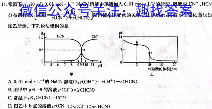 3安徽省池州市2023-2024学年九年级上学期开学考试化学