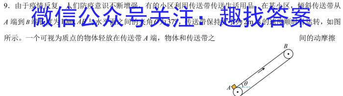 天一大联考·山东省2024届高三10月联考物理`