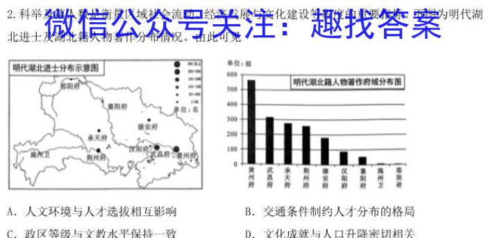 鼎尖教育2024届高三年级10月联考历史