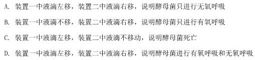 金科大联考2023-2024学年高二年级10月联考生物