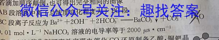1陕西省2025届八年级教学素养测评（一）A【1LR】化学