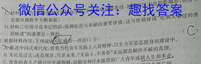 [今日更新]河南省洛阳市2025届高二10月联考语文