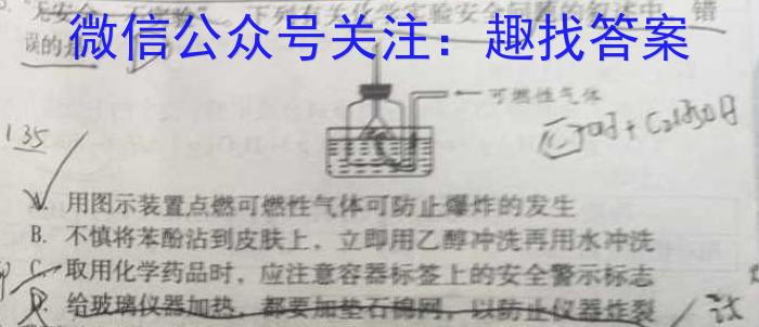q稳派大联考2024届高三年级10月联考化学