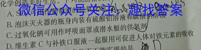 q九师联盟2023-2024学年高三9月质量检测（X）化学