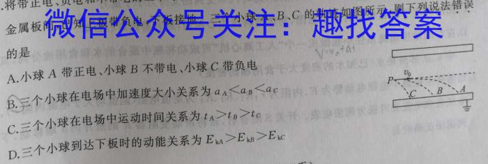 陕西省2024届九年级教学质量检测A物理`