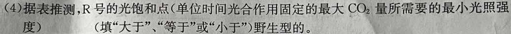 名校联考·2024届高三总复习·月考卷(二)生物