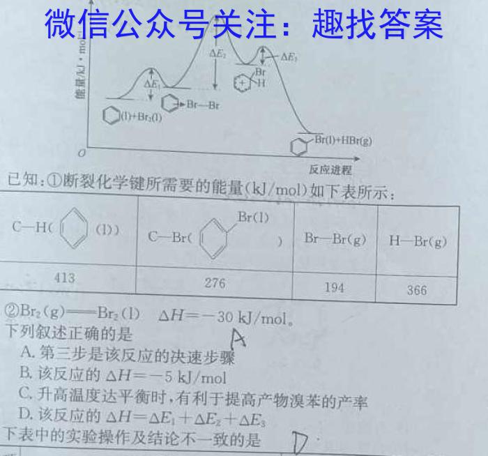 j2024全国高考分科综合卷 老高考(二)2化学