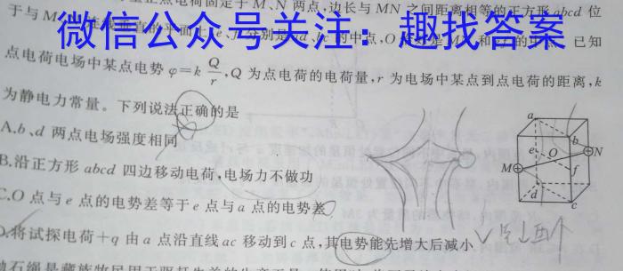 安徽省2023-2024学年九年级上学期教学质量调研一（考后更新）q物理