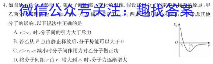 安徽省2023-2024学年耀正优+高三年级名校阶段检测联考(24004C)物理`