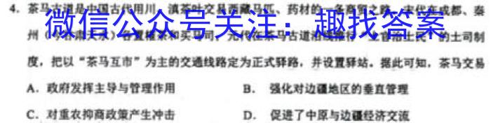 青桐鸣 2025届普通高等学校招生全国统一考试 青桐鸣高二联考(9月)历史