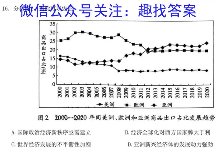 2024届超级全能生名校交流高三(9月)第一次联考历史