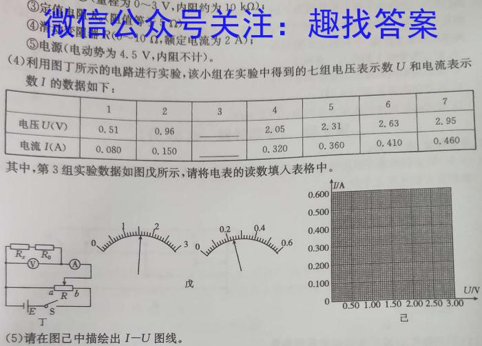 安徽省2023年皖东智校协作联盟高三10月联考q物理