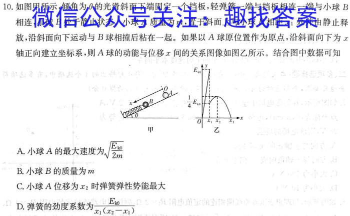 ［海南大联考］海南省2024届高三年级10月联考q物理