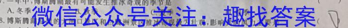 安徽省2023-2024学年度九年级阶段诊断【R-PGZX F-AH】q地理