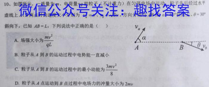 安徽省2023~2024九年级阶段诊断 R-PGZX F-AH(一)q物理