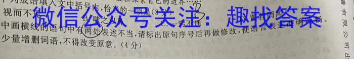 [今日更新][国考1号5]第5套 2024届高三阶段性考试(二)语文