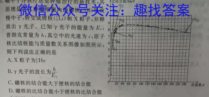 河南省中原名校联盟2024届高三上学期9月调研考试物理`