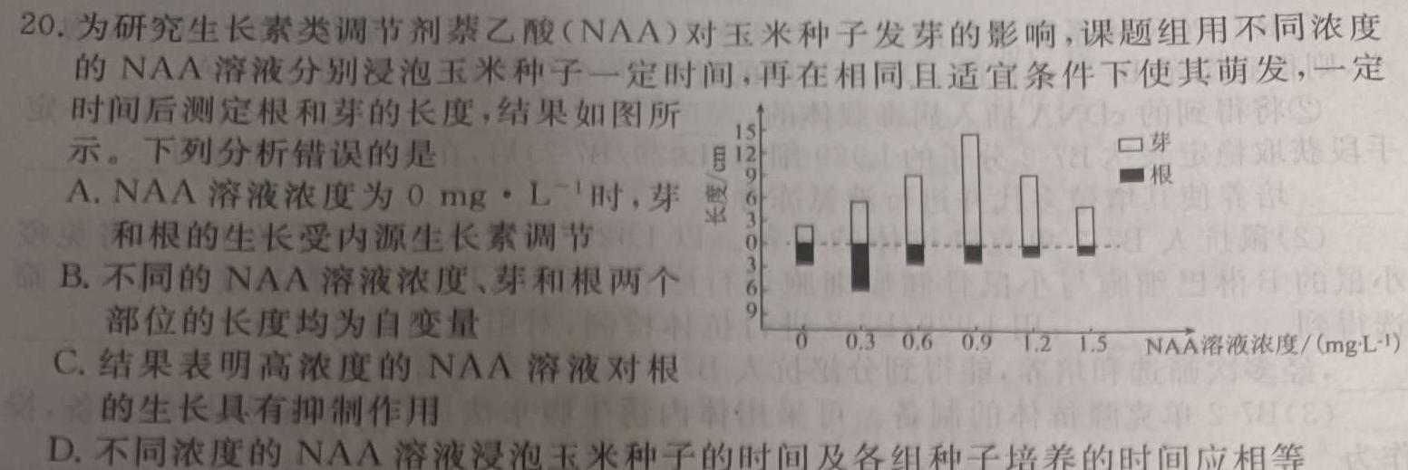 ［江苏大联考］江苏省2024届高三年级9月联考生物