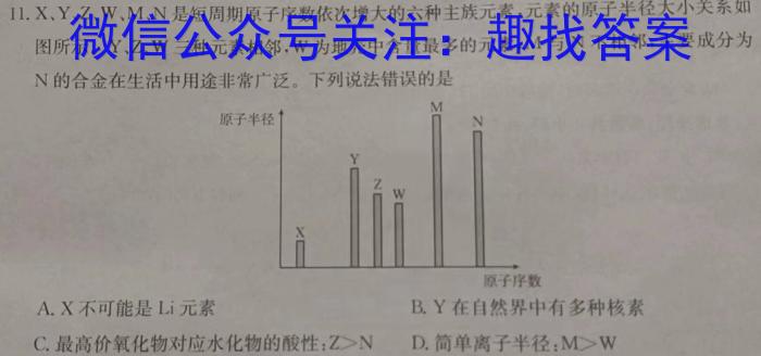 1江西省八年级2023-2024学年新课标闯关卷（十）JX化学