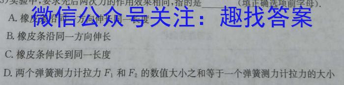 名校大联考2024届·普通高中名校联考信息卷(月考二)物理`