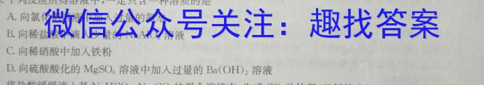q安徽省合肥市2024届九年级第一学期10月份阶段练习化学