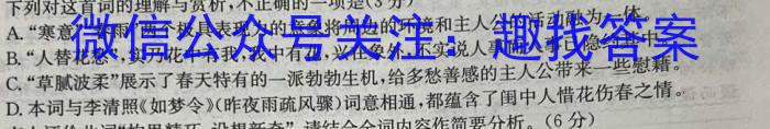河北省2023-2024学年第一学期九年级学情质量检测(一)/语文