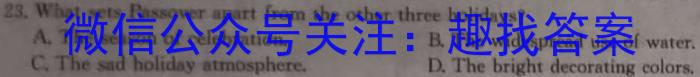 河北省石家庄赵县2023-2024学年度九年级第一学期完美测评②英语