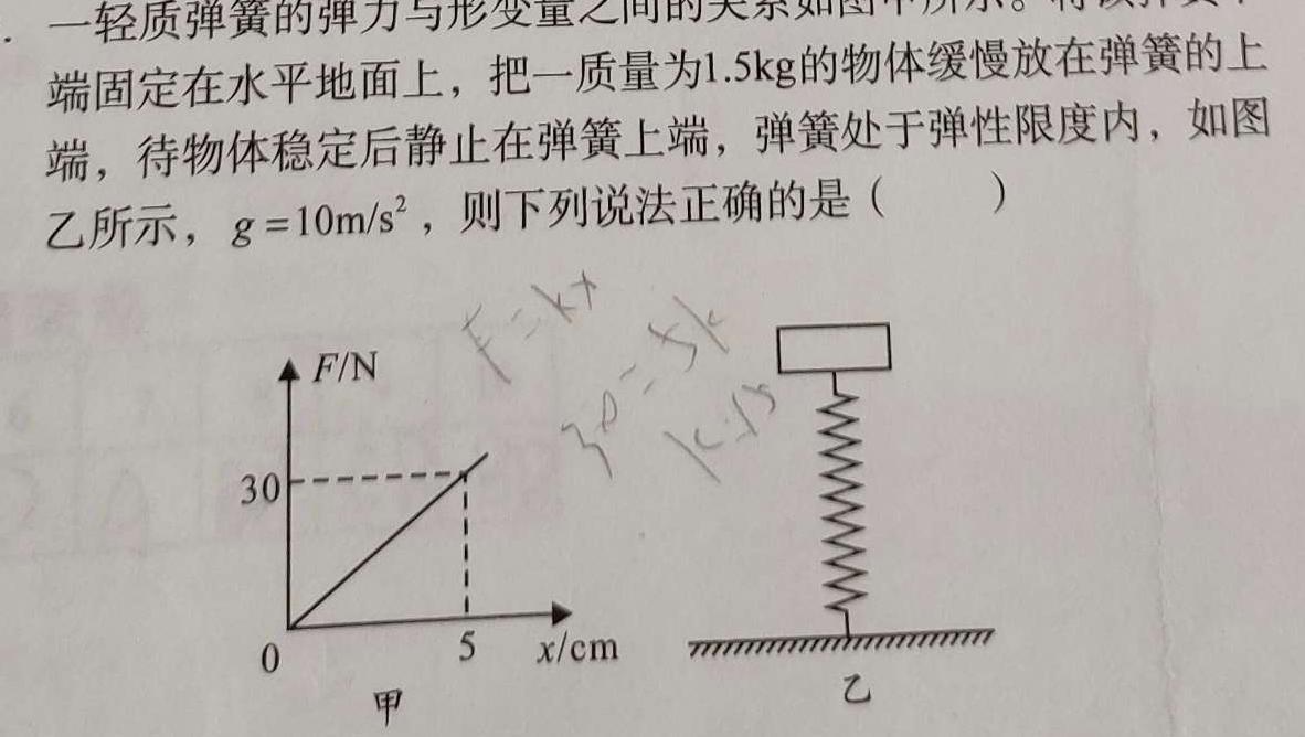 2024年河南省普通高中招生考试核心诊断卷物理试题.