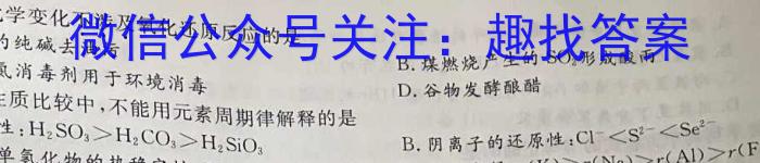 3皖江名校2023届初中毕业班第三次教学质量抽测化学试题