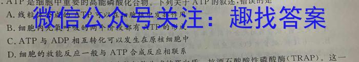 衡水金卷先享题月考卷2023-2024学年度上学期高二年级五调考试生物学试题答案