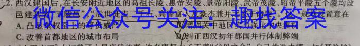 2024届河南省高三阶段性考试(24-68C)历史