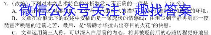 [今日更新]江西省24届高三年级一轮复习阶段检测巩固卷语文