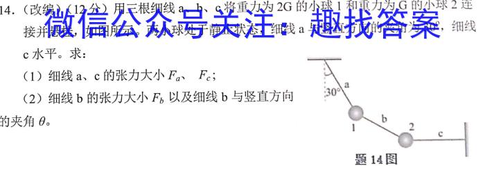 天一大联考 2023-2024海南省高考全真模拟卷(一)1f物理