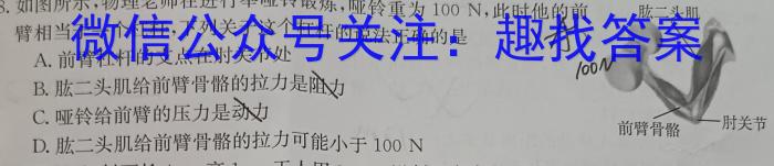 徽师教育·安徽省2024届高三8月质检物理`