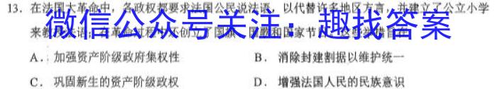 湖南省长沙市第一中学2024届高三上学期月考（二）历史