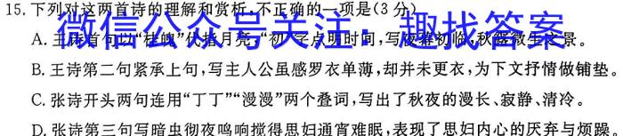 [今日更新]河北省2024届高三年级大数据应用调研联合测评(Ⅰ)语文