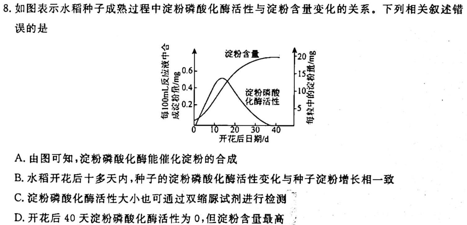 2024届高三年级9月联考生物